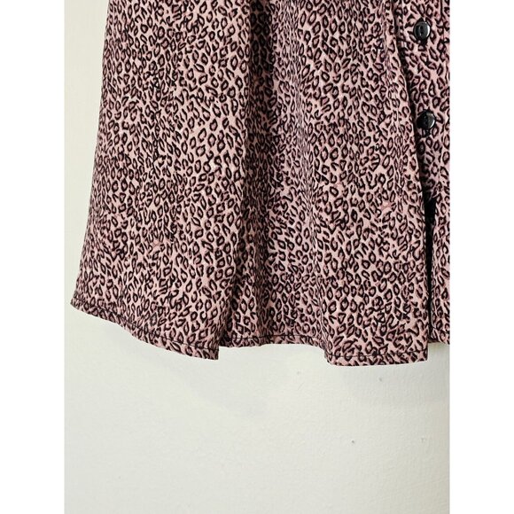 Urban Outfitters Women's Mini Skirt Size XS Pink Animal Print A-Line Mini Skirt - Picture 6 of 10